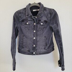 Pilcro Classic Cropped Denim Jacket